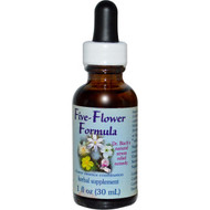 Flower Essence Services, Five-Flower Formula, Flower Essence Combination, 1 fl oz (30 ml)