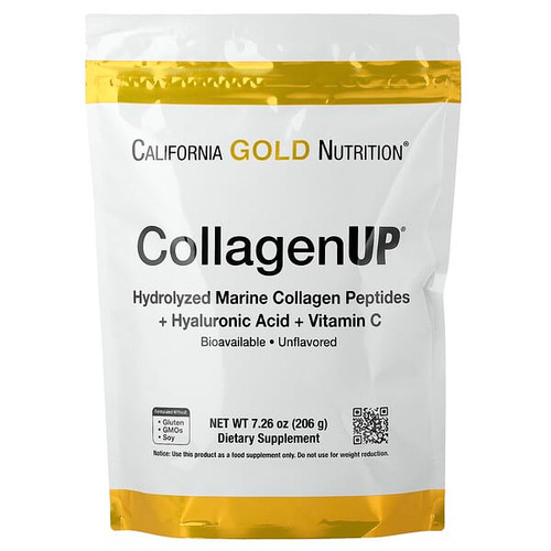 <img alt="California Gold Nutrition, CollagenUP, Hydrolyzed Marine Collagen Peptides with Hyaluronic Acid and Vitamin C, Unflavored, 7.26 oz (206 g)" title="California Gold Nutrition, CollagenUP, Hydrolyzed Marine Collagen Peptides with Hyaluronic Acid and Vitamin C, Unflavored, 7.26 oz (206 g),898220010332"