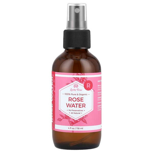 <img alt="Leven Rose, 100% Pure & Organic, Rose Water, 4 fl oz (118 ml)" title="Leven Rose, 100% Pure & Organic, Rose Water, 4 fl oz (118 ml),858517007100"