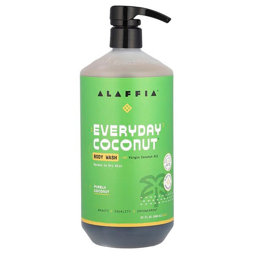 <img alt="Alaffia, Everyday Coconut, Body Wash, Normal to Dry Skin, Purely Coconut, 32 fl oz (946 ml)" title="Alaffia, Everyday Coconut, Body Wash, Normal to Dry Skin, Purely Coconut, 32 fl oz (946 ml),187132007104"