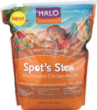 Halo Purely For Pets Spots Stew Adult Dog Formula Wholesome Chicken -- 4 lbs