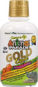 Natures Plus, Animal Parade Gold Childrens Liquid Multi-Vitamin and Mineral Supplement,  Natural Tropical Berry - 16 fl oz