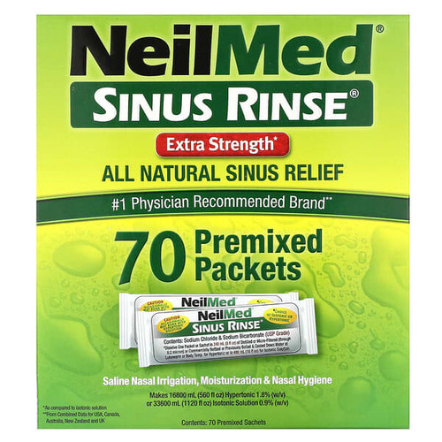<img alt="NeilMed, Sinus Rinse, 70 Premixed Packets" title="NeilMed, Sinus Rinse, 70 Premixed Packets,705928004009"