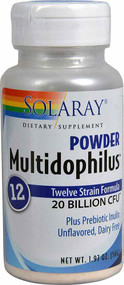 Solaray Multidophilus 12 Powder - 20 billion - 1.97 oz