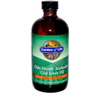 Garden of Life, Olde World Icelandic Cod Liver Oil, Lemon Mint Flavor, 8 fl oz (236 ml)