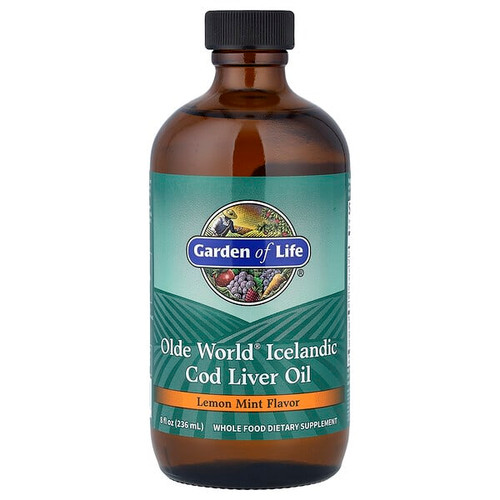 <img alt="Garden of Life, Olde World Icelandic Cod Liver Oil, Lemon Mint, 8 fl oz (236 ml) (Discontinued Item)" title="Garden of Life, Olde World Icelandic Cod Liver Oil, Lemon Mint, 8 fl oz (236 ml) (Discontinued Item),658010111362"