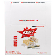 Snap Nutrition Ohh SNAP! Crispy Protein Bar Vanilla Marshmallow -- 7 Bars