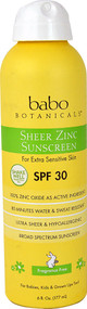 Babo Botanicals Sheer Zinc Sunscreen For Extra Sensitive Skin SPF 30 Fragrance Free -- 6 fl oz