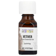 <img alt="Aura Cacia, Pure Essential Oil, Vetiver, 0.5 fl oz (15 ml)" title="Aura Cacia, Pure Essential Oil, Vetiver, 0.5 fl oz (15 ml),051381911416"