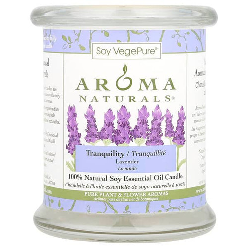 <img alt="Aroma Naturals, Soy VegePure, 100% Natural Soy Essential Oil Candle, Tranquility, Lavender, 8.8 oz (260 g)" title="Aroma Naturals, Soy VegePure, 100% Natural Soy Essential Oil Candle, Tranquility, Lavender, 8.8 oz (260 g),769360551231"