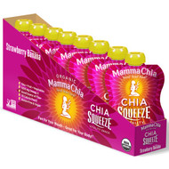 Mamma Chia, Organic Chia Squeeze Vitality Snack, Strawberry Banana, 8 Squeeze, 3.5 oz (99 g) Each