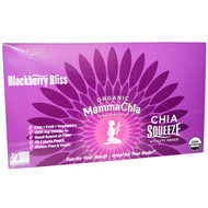 Mamma Chia, Organic Chia Squeeze Vitality Snack, Blackberry Bliss, 8 Squeeze, 3.5 oz (99 g) Each