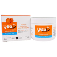 Yes to, Nourishing, Intense Hydration Night Cream, Carrots, Fragrance Free, 1.7 fl oz (50 ml)
