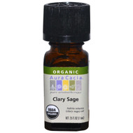 Aura Cacia, Organic Clary Sage, .25 fl oz (7.4 ml)