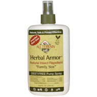 All Terrain, Herbal Armor, Natural Insect Repellent, Deet-Free Pump Spray, 8.0 fl oz (240 ml)