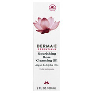 Derma E, Nourishing Rose Cleansing Oil, Argan & Jojoba Oils, 2 fl oz (60 ml)
