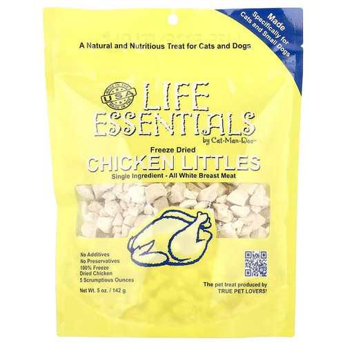 <img alt="Cat-Man-Doo, Life Essentials, Freeze Dried Chicken Littles,  For Cats & Dogs, 5 oz (142 g)" title="Cat-Man-Doo, Life Essentials, Freeze Dried Chicken Littles,  For Cats & Dogs, 5 oz (142 g),705105790657"