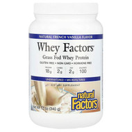 <img alt="Natural Factors, Whey Factors, Grass Fed Whey Protein, Natural French Vanilla, 12 oz (340 g)" title="Natural Factors, Whey Factors, Grass Fed Whey Protein, Natural French Vanilla, 12 oz (340 g),068958029269"