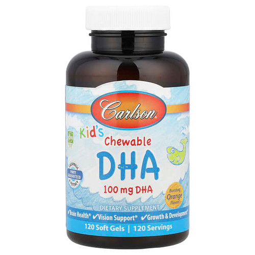 <img alt="Carlson, Kids Chewable DHA, Bursting Orange, 120 Soft Gels" title="Carlson, Kids Chewable DHA, Bursting Orange, 120 Soft Gels,088395015717"