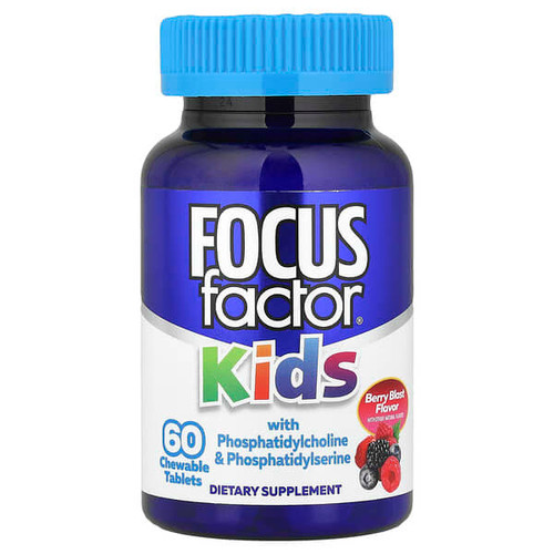 <img alt="Focus Factor, Kids With Phosphatidylcholine & Phosphatidylserine, Berry Blast, 60 Chewable Tablets" title="Focus Factor, Kids With Phosphatidylcholine & Phosphatidylserine, Berry Blast, 60 Chewable Tablets,726000105032"