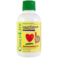ChildLife, Liquid Calcium with Magnesium, Natural Orange Flavor, 16 fl oz (474 ml)