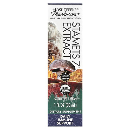 <img alt="Host Defense, Mushrooms, Stamets 7 Extract, 1 fl oz (30 ml)" title="Host Defense, Mushrooms, Stamets 7 Extract, 1 fl oz (30 ml),633422057019"