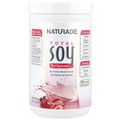 <img alt="Naturade, Total Soy, Meal Replacement, Strawberry Cream, 1 lb 1.88 oz (507 g)" title="Naturade, Total Soy, Meal Replacement, Strawberry Cream, 1 lb 1.88 oz (507 g),079911023033"