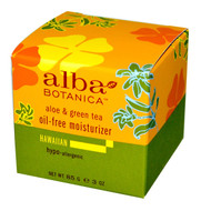 Alba Botanica, Hawaiian Oil Free Moisturizer, Refining Aloe & Green Tea, 3 oz (85 g)