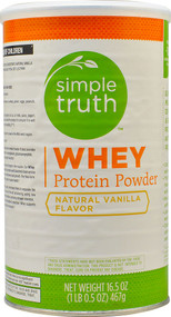 Simple Truth Whey Protein Powder Natural Vanilla - 16.5 oz