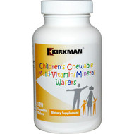 Kirkman Labs, Childrens Chewable Multi-Vitamin/Mineral Wafers, 120 Chewable Wafers