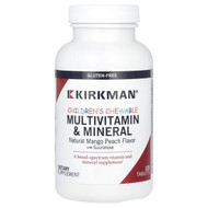 <img alt="Kirkman Labs, Childrens Chewable Multivitamin & Mineral, Natural Mango Peach, 120 Tablets" title="Kirkman Labs, Childrens Chewable Multivitamin & Mineral, Natural Mango Peach, 120 Tablets,812325020959"