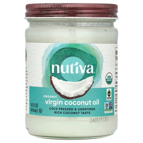 <img alt="Nutiva, Organic Virgin Coconut Oil, 14 fl oz (414 ml)" title="Nutiva, Organic Virgin Coconut Oil, 14 fl oz (414 ml),692752103575"