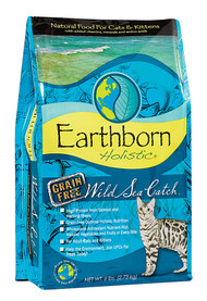 Earthborn Holistic, Wild Sea Catch Natural Cat & Kitten Dry Food Grain Free - 6 lbs