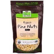 Now Foods, Real Food, Organic, Pine Nuts, Raw, 8 oz (227 g)