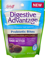Schiff Digestive Advantage Probiotic Bites Dark Chocolate - 4.8 oz