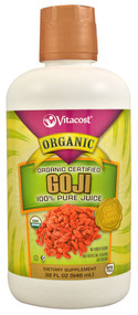 Vitaco Organic Certified 100% Pure Goji Berry Juice -- 32 fl oz