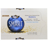 Detour, Gluten Free Oatmeal Bar, Blueberry, 9 Bars, 1.3 oz (38 g) Each