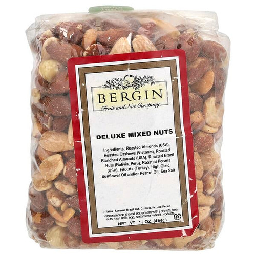 <img alt="Bergin Fruit and Nut Company, Deluxe Mixed Nuts, 16 oz (454 g)" title="Bergin Fruit and Nut Company, Deluxe Mixed Nuts, 16 oz (454 g),020526020252"