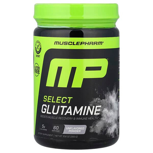 <img alt="MusclePharm, Select, Glutamine Powder, Unflavored, 10.6 oz (300 g)" title="MusclePharm, Select, Glutamine Powder, Unflavored, 10.6 oz (300 g),856737003919"
