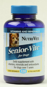 Nutri-Vet Senior-Vite for Dogs Liver - 120 Chewables