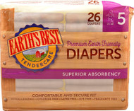 Earths Best Chlorine Free Diapers Size 5 -- 26 Diapers