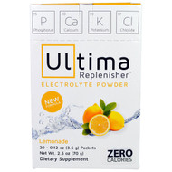 Ultima Replenisher, Electrolyte Powder, Lemonade, 20 Packets, 0.12 oz (3.5 g) Each