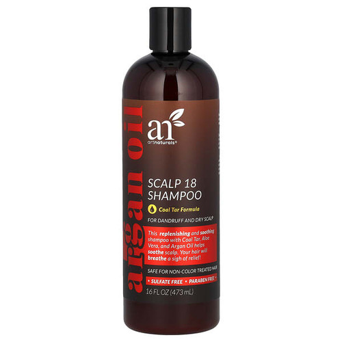 <img alt="artnaturals, Scalp 18 Shampoo, Coal Tar Formula, 16 fl oz (473 ml)" title="artnaturals, Scalp 18 Shampoo, Coal Tar Formula, 16 fl oz (473 ml),816820020148"