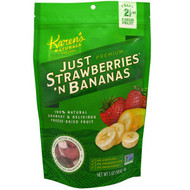 Karens Naturals, Premium, Freeze- Dried Fruit, Just Strawberries N Bananas, 5 oz (140 g)
