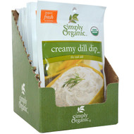 Simply Organic, Creamy Dill Dip Mix, 12 Packets, 0.70 oz (20 g) Each