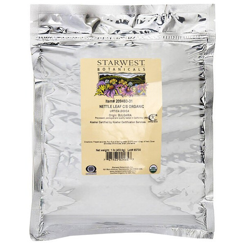 <img alt="Starwest Botanicals Organic Nettle Leaf Cut and Sifted -- 1 lb" title="Starwest Botanicals Organic Nettle Leaf Cut and Sifted -- 1 lb,767963024657"