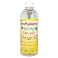 Healthy Origins 100% Virgin Liquid Coconut Oil -- 20 fl oz