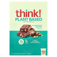 <img alt="Think , Plant Based High Protein Bars, Sea Salt Almond Chocolate, 10 Bars, 1.94 oz (55 g) Each" title="Think , Plant Based High Protein Bars, Sea Salt Almond Chocolate, 10 Bars, 1.94 oz (55 g) Each,753656714226"