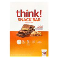 <img alt="Think , Snack Protein Bar, Salted Caramel, 10 Bars, 1.41 oz (40 g) Each" title="Think , Snack Protein Bar, Salted Caramel, 10 Bars, 1.41 oz (40 g) Each,753656710976"