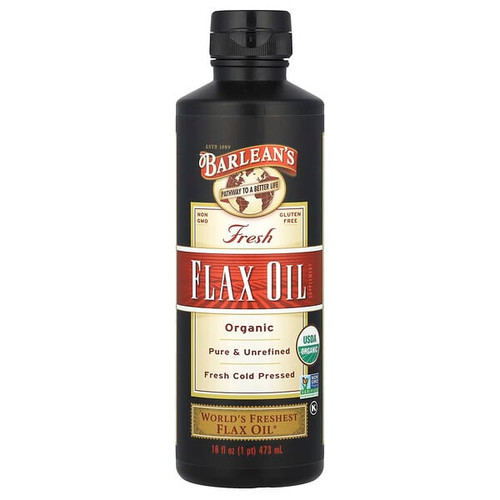 <img alt="Barleans, Organic Flax Oil, 16 fl oz (473 ml)" title="Barleans, Organic Flax Oil, 16 fl oz (473 ml),705875000130"